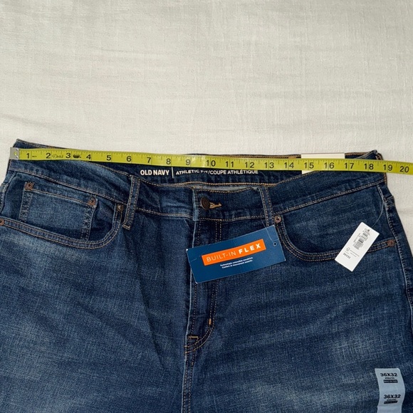 👖 🆕 Men’s Athletic Fit Dark Wash Jeans – Size 36x32 - Picture 5 of 9